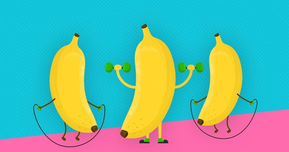 banane posnemajo povečanje širine penisa z vadbo